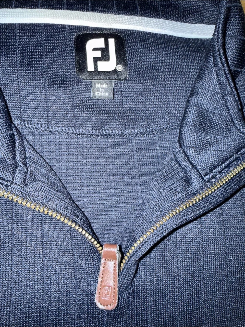 FootJoy Ribbed Mock-neck Half Zip Sweater in Navy NWOT XXL